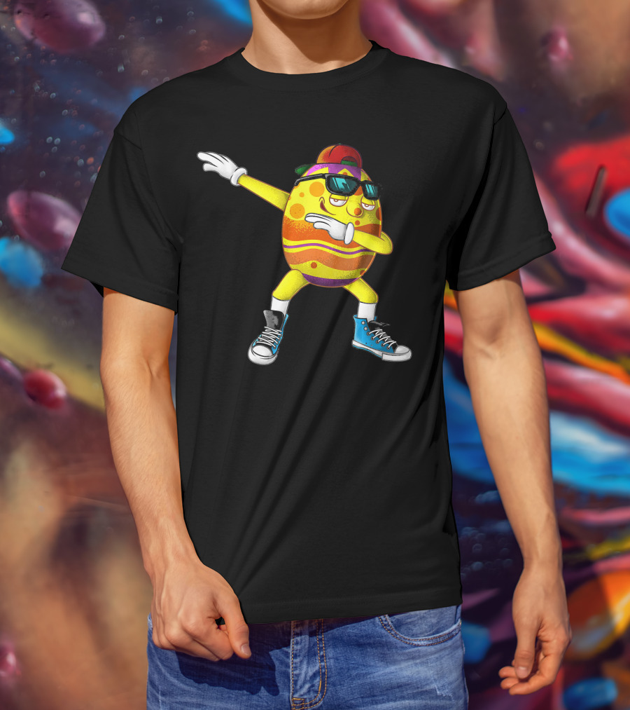 Dabbing Easter Egg Cool Eggspert Dabber T-Shirt