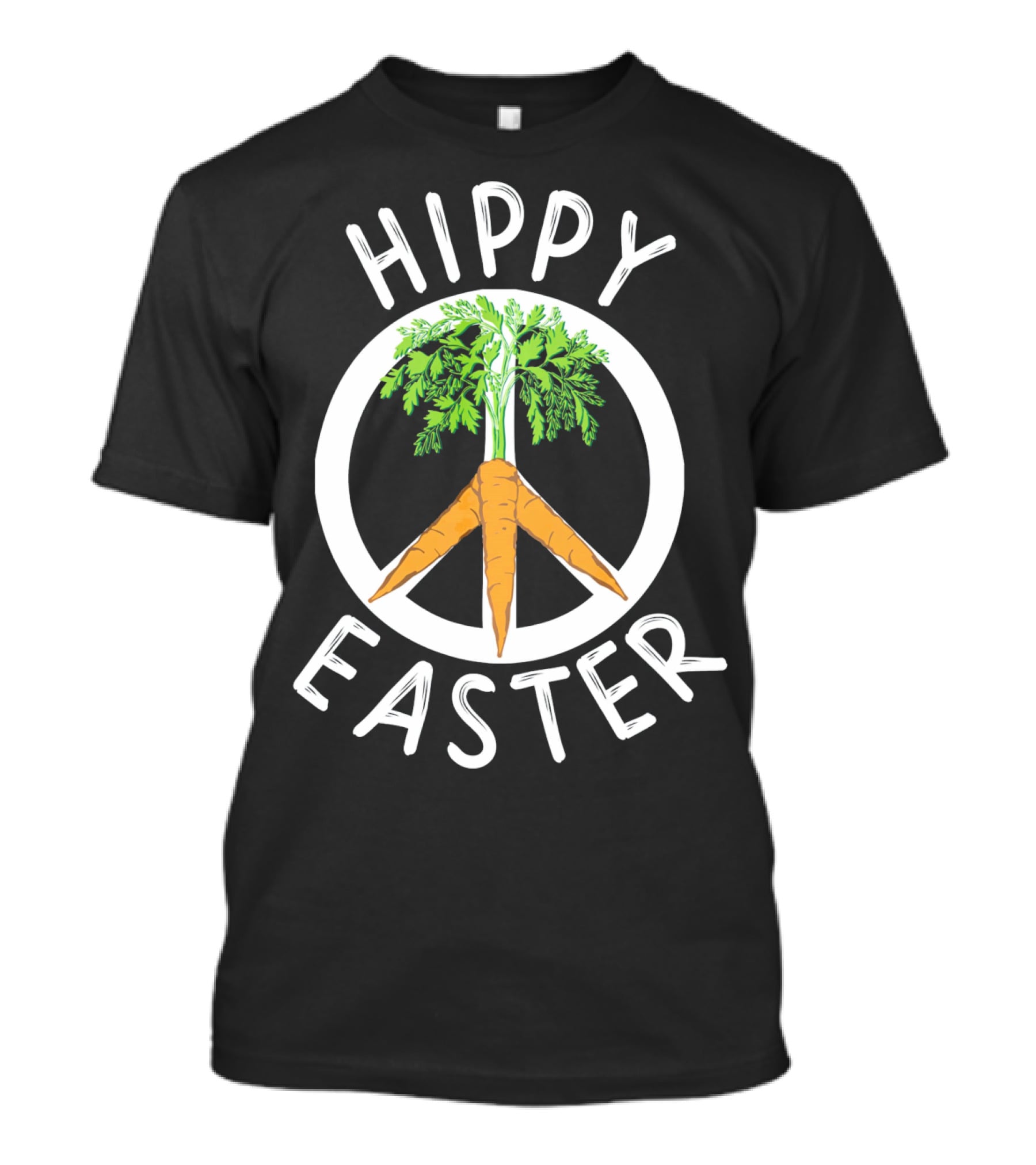Hippy Easter Peace Carrot Boho T-Shirt