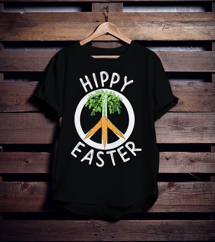Hippy Easter Peace Carrot Boho T-Shirt