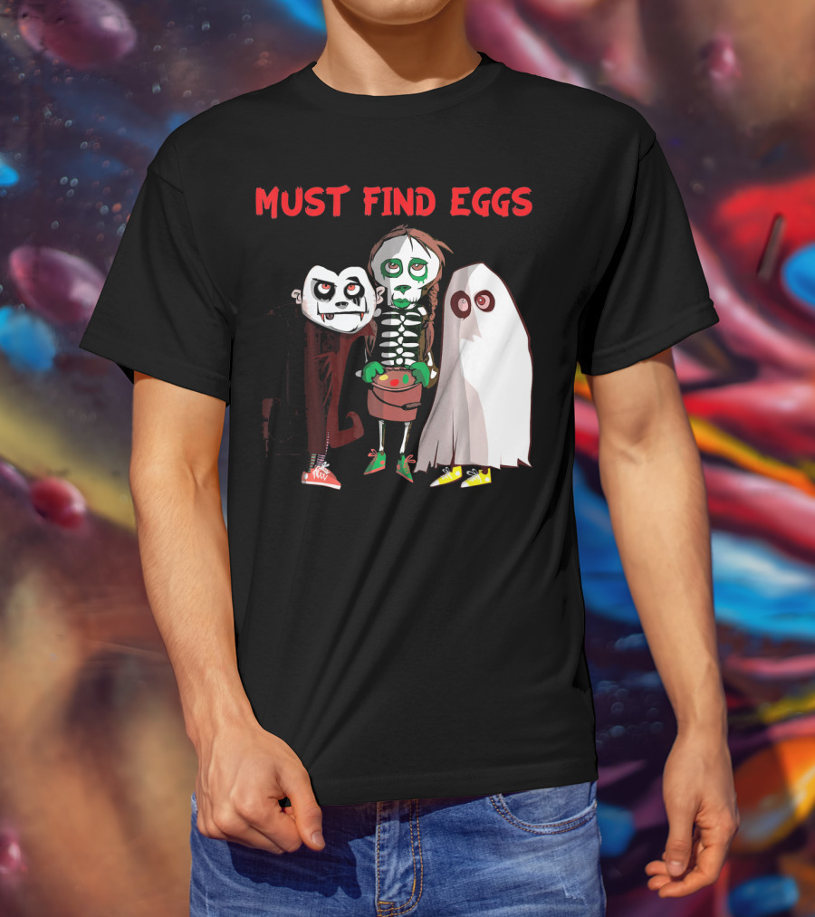Must Find Eggs Funny Zombies Searching For Easter T-Shirt