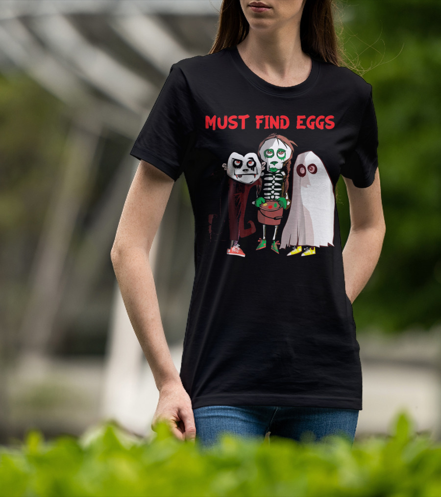 Must Find Eggs Funny Zombies Searching For Easter T-Shirt