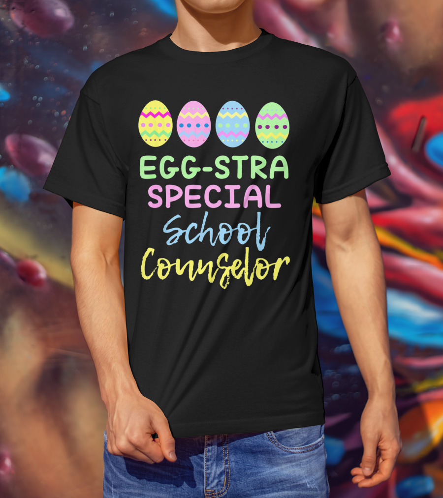 Eggstra Special School Counselor Easter Eggs T-Shirt