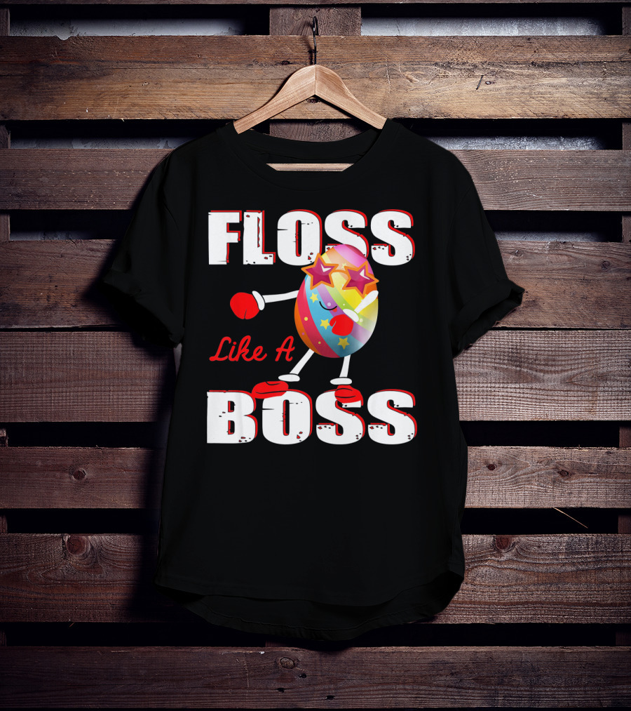 Floss Like A Boss Rainbow Star Egg T-Shirt