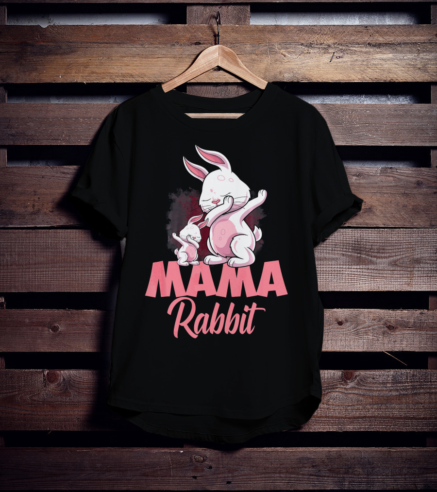 Mama Rabbit Matching Family Bunny Mama Rabbit T-Shirt