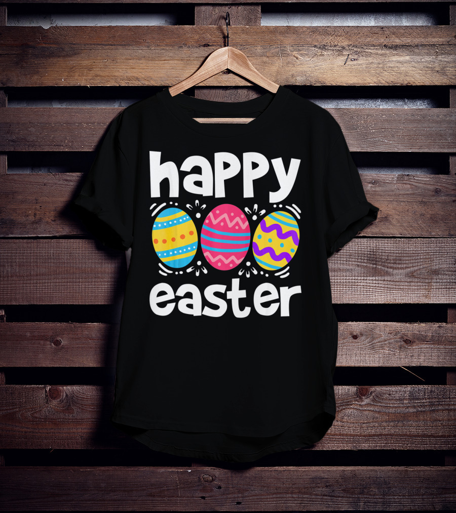 Happy Easter Colorful Eggs T-Shirt