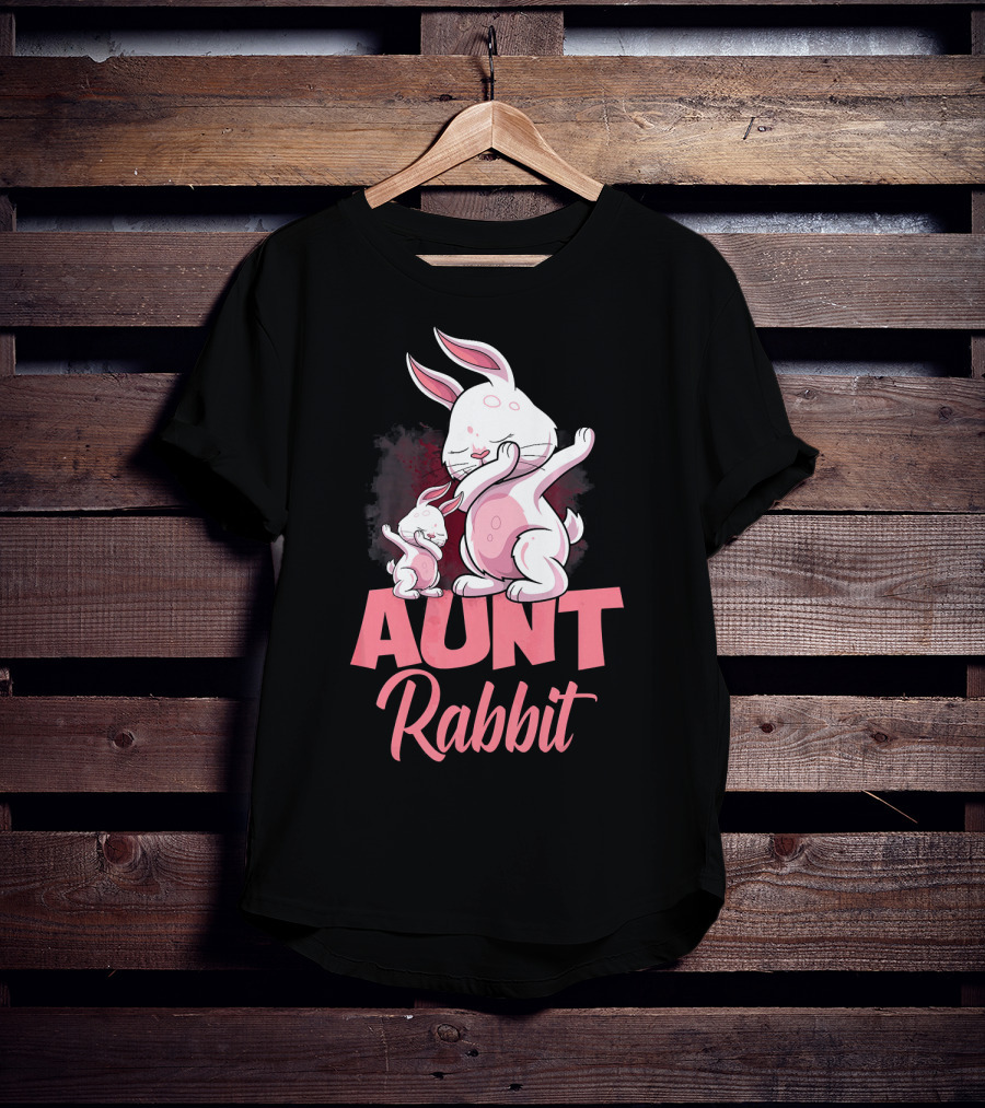 Aunt Rabbit Matching Family Bunny Fun T-Shirt
