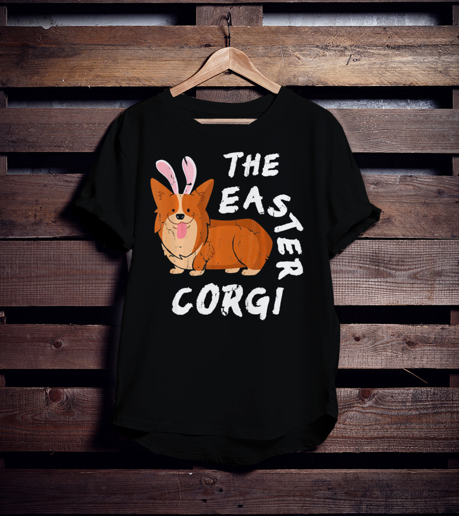 The Easter Corgi Bunny Ears T-Shirt