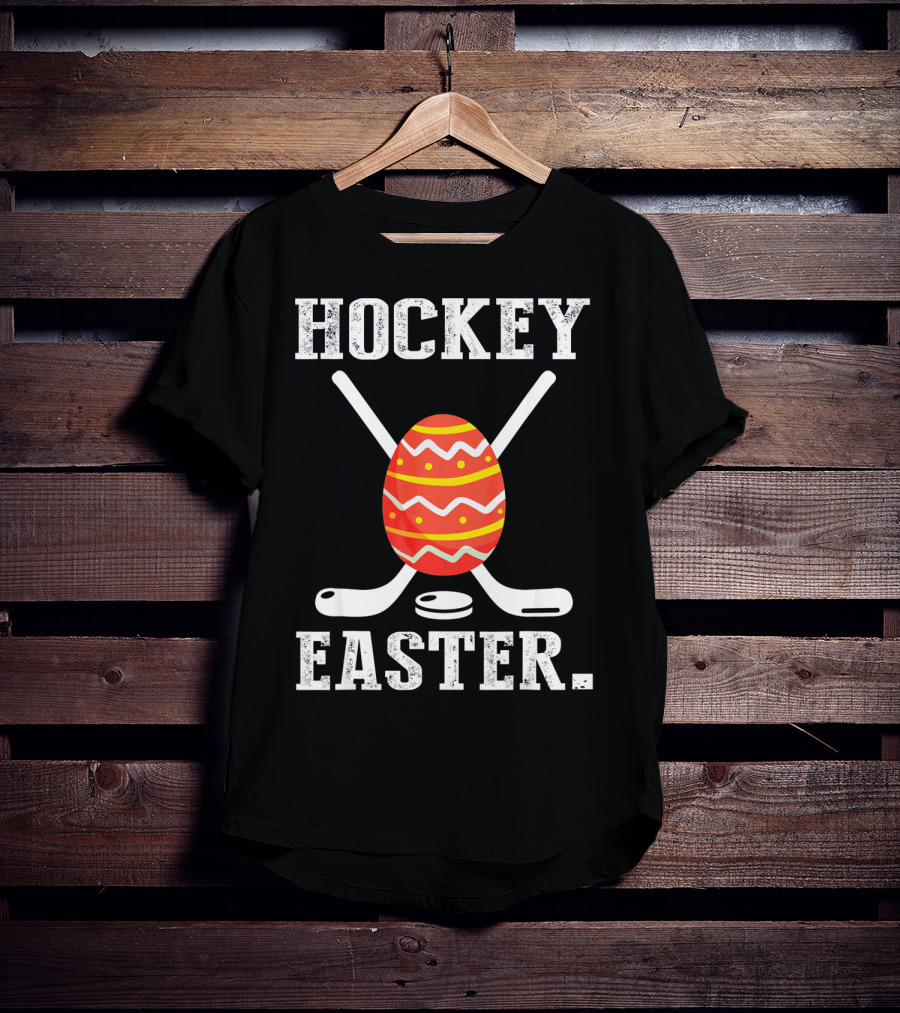 Hockey Easter Egg Crossed Sticks T-Shirt