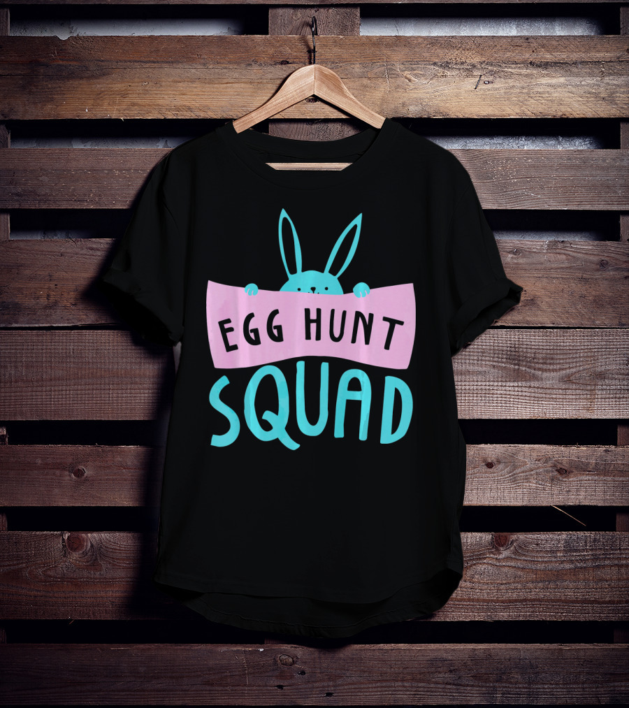 Egg Hunt Squad Easter Bunny Banner T-Shirt