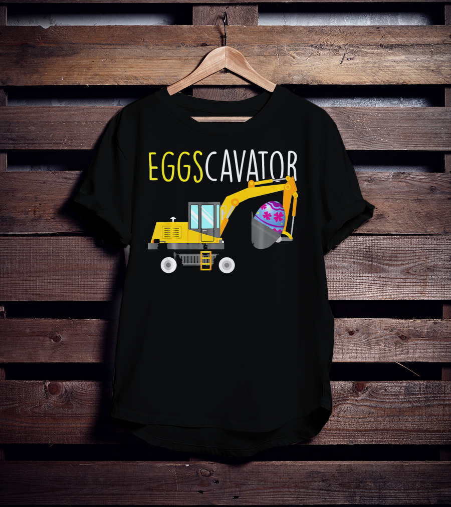 EGGSCAVATOR Funny Dinosaurs T Rex Hates Egg Hunts T-Shirt