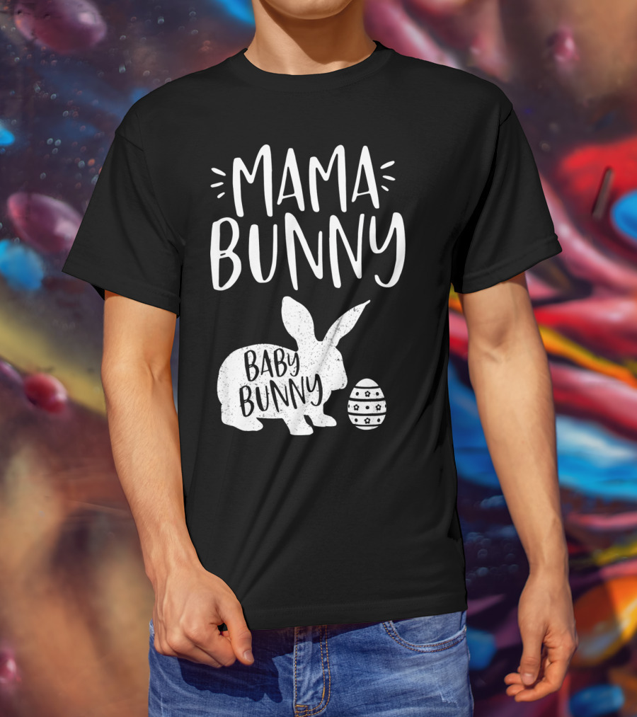 Mama Bunny Baby Bunny Cute Easter T-Shirt