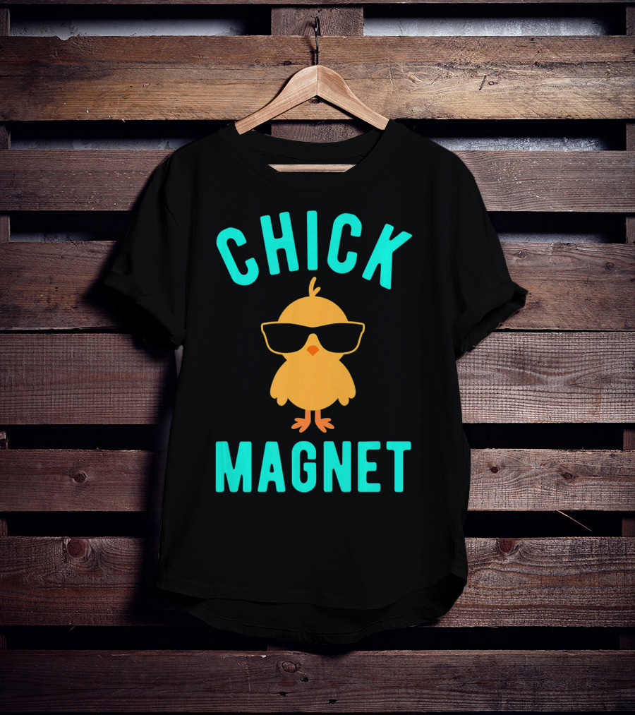 Chick Magnet Funny Easter Sunglasses Casual T-Shirt