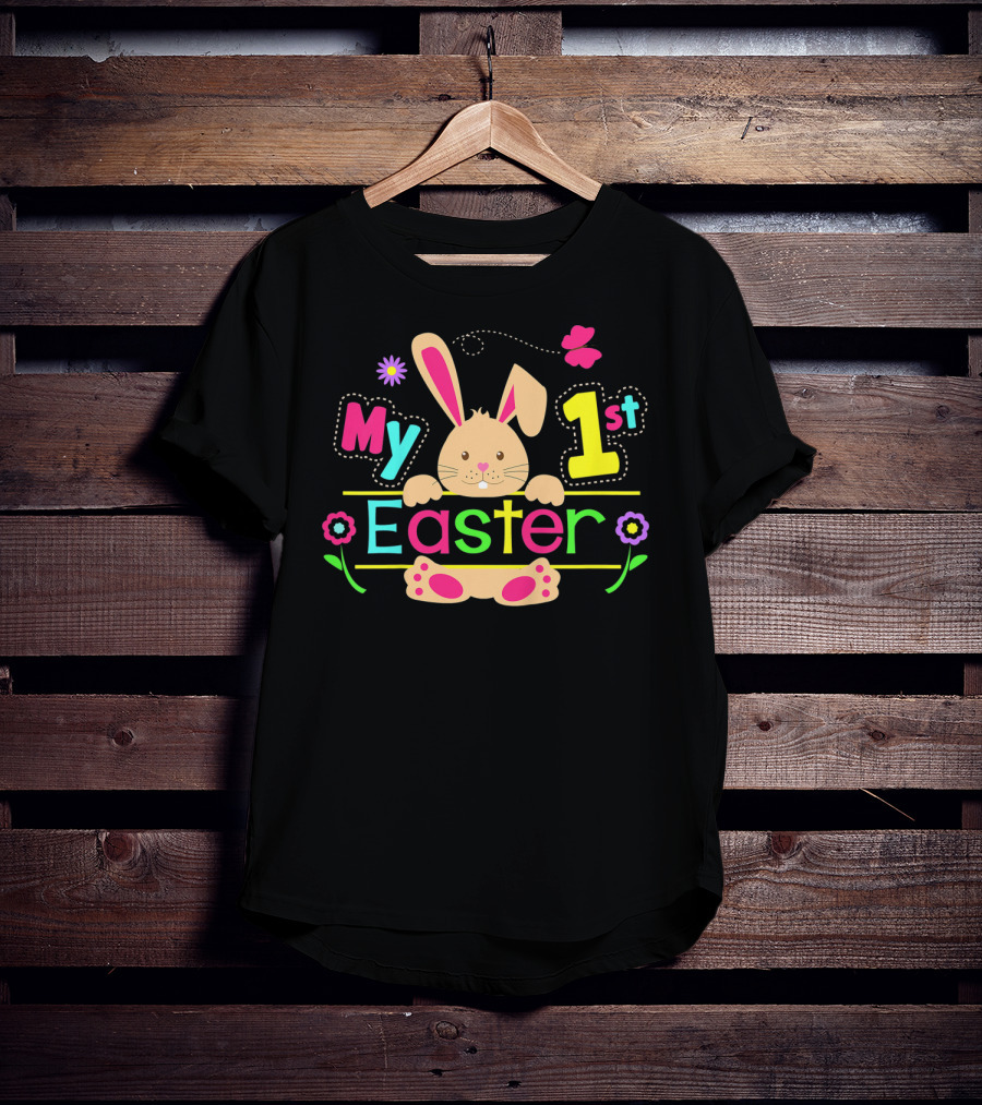 Kids My 1st Easter Bunny Flowers T-Shirt