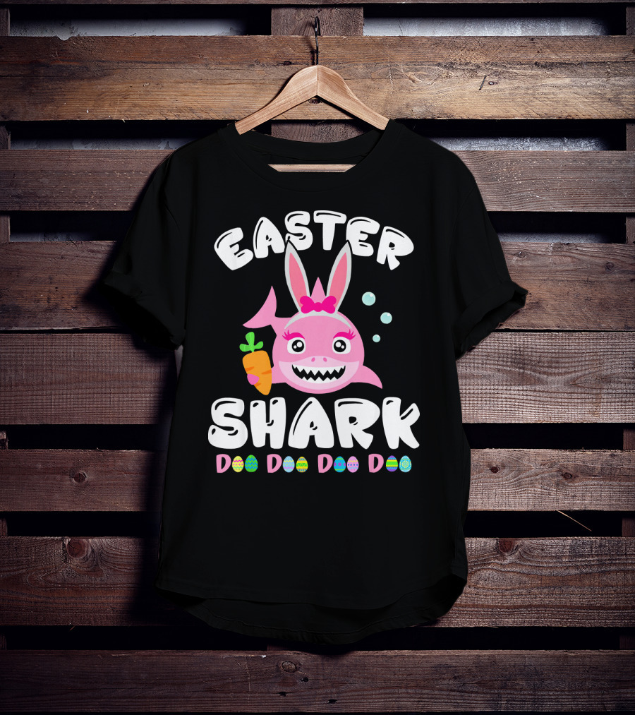 Easter Shark Bunny Doo Doo Doo Doo T-Shirt