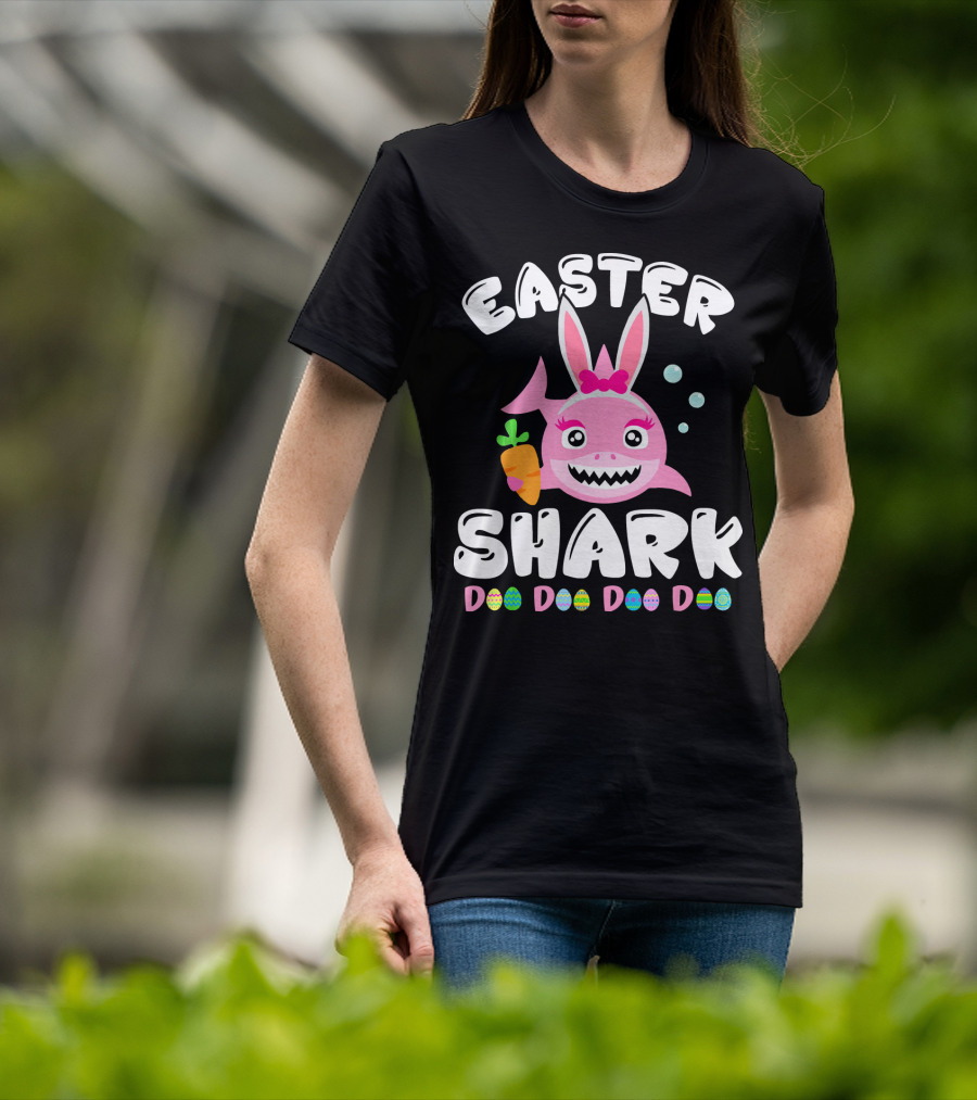 Easter Shark Bunny Doo Doo Doo Doo T-Shirt