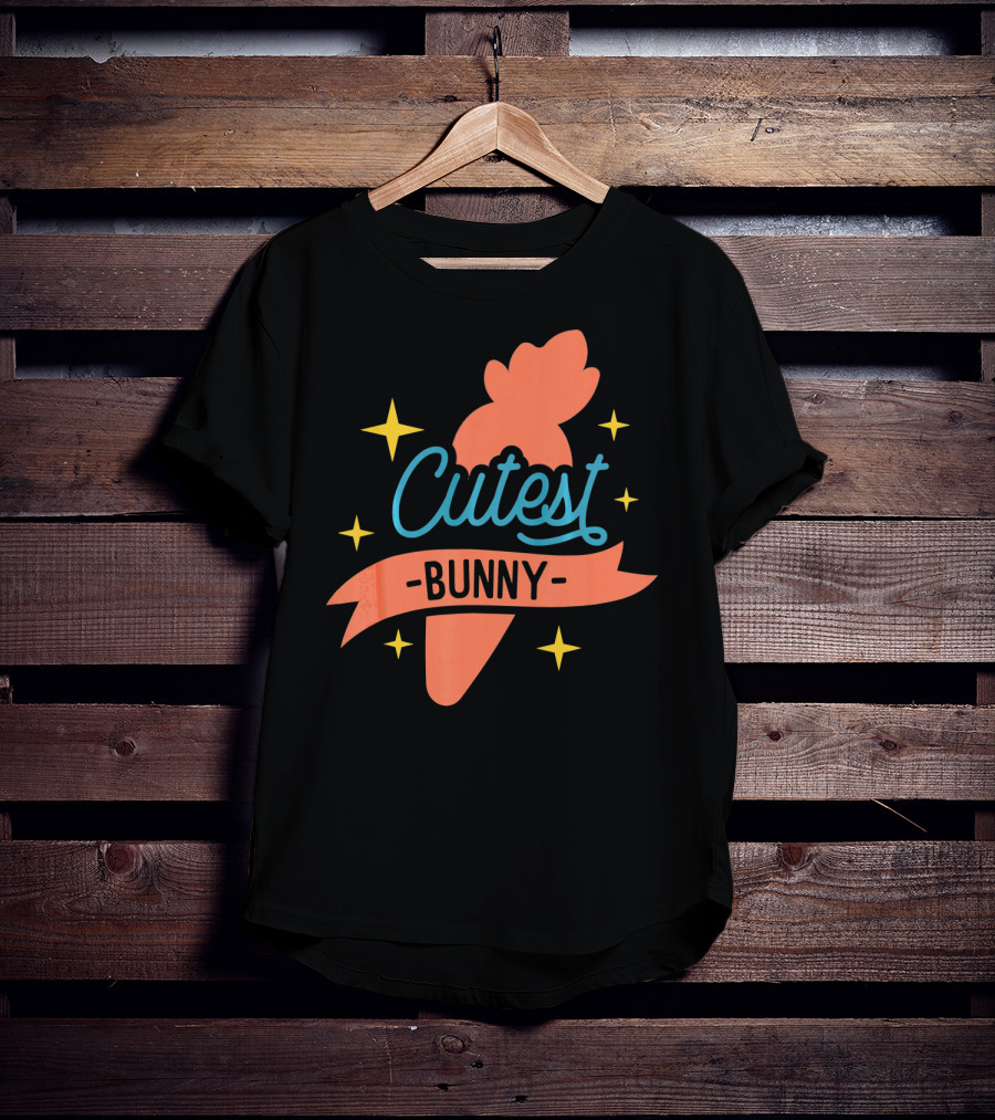 Cutest Bunny Carrot Starry Easter Egg T-Shirt