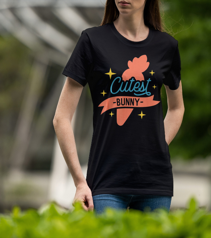 Cutest Bunny Carrot Starry Easter Egg T-Shirt
