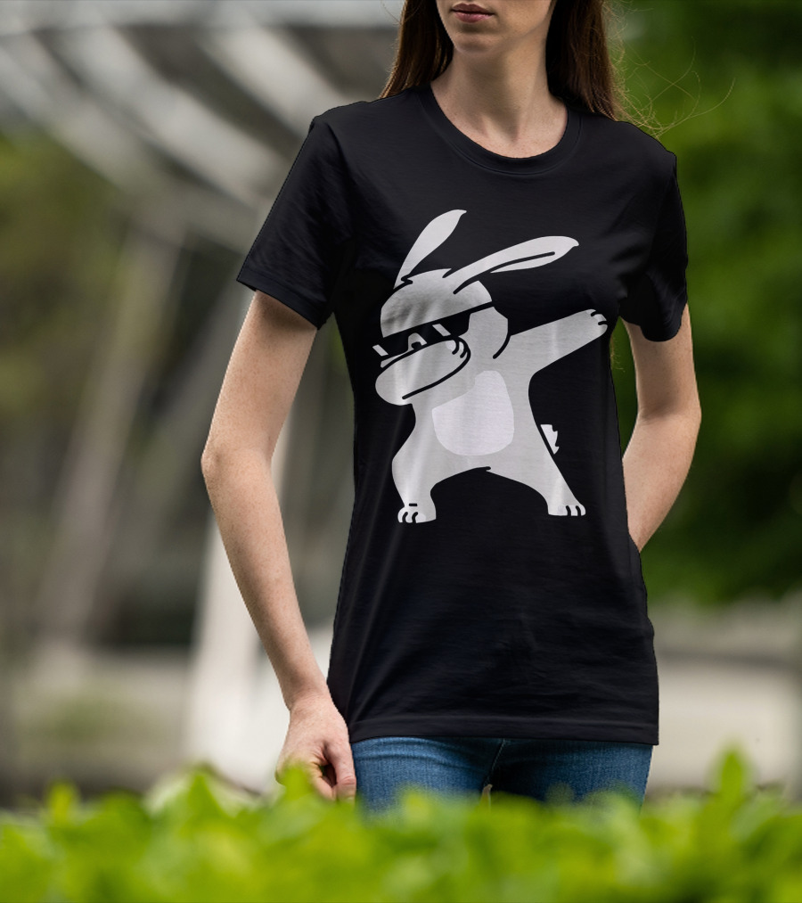 Happy Easter Day Cool Dabbing Rabbit T-Shirt