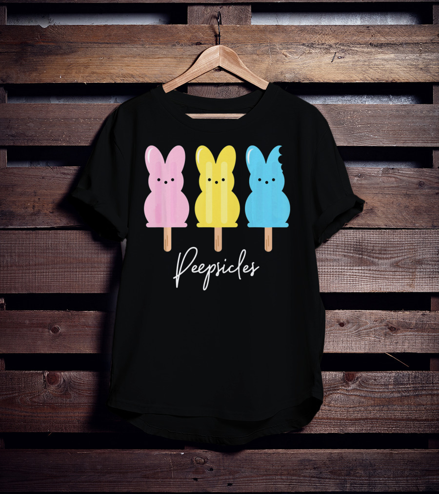 Peepsicles Fun Easter Bunny Cute Peep Popsicle T-Shirt