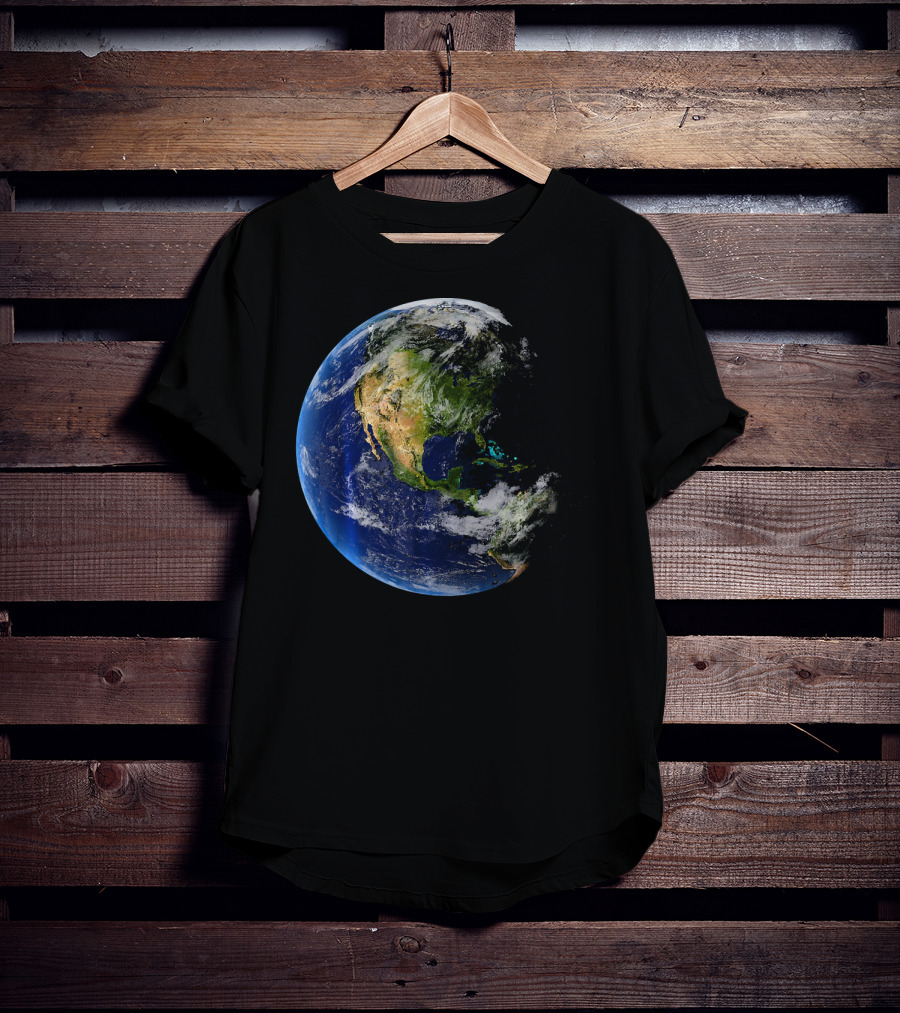 Planet Earth North America Globe T-Shirt