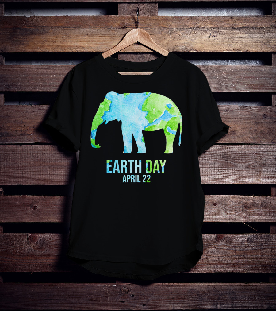 Earth Day April 22 Elephant School Event T-Shirt