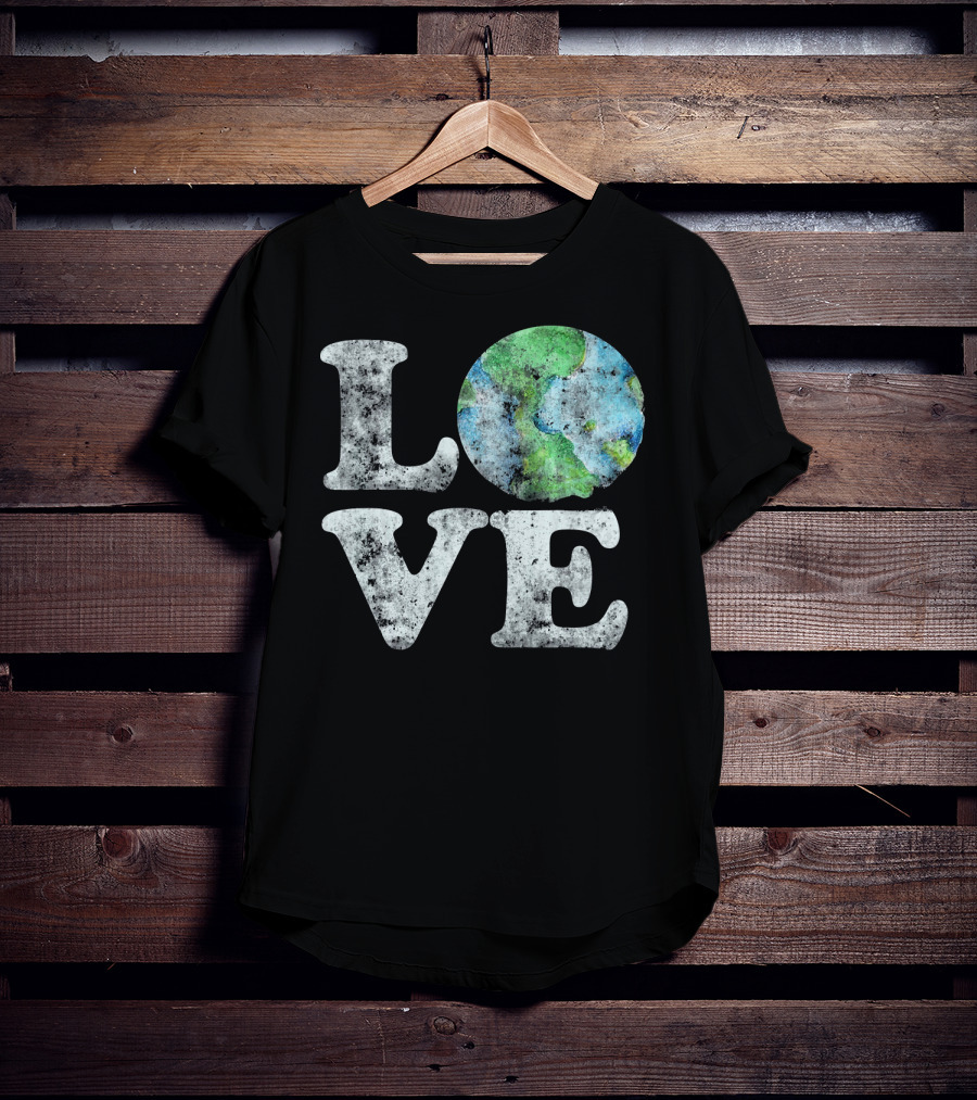 VINTAGE LOVE Your Mother Earth Planet Circle T-Shirt