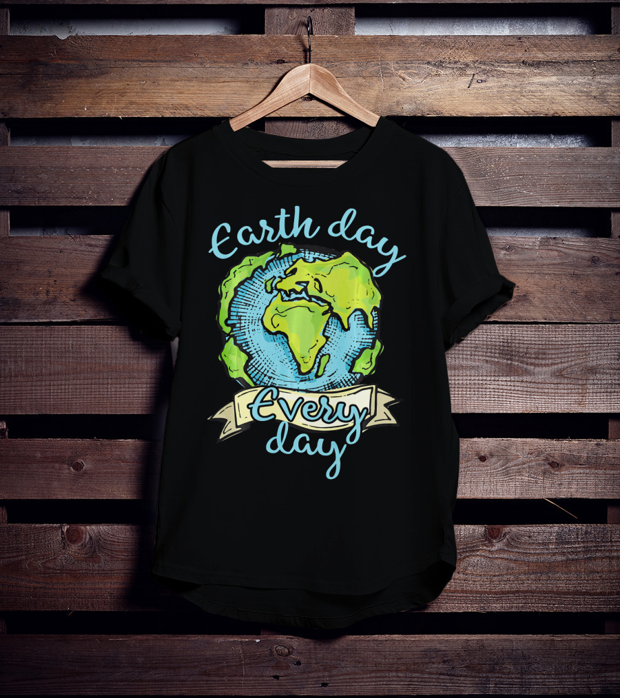 Earth Day Every Day Planet Embrace T-Shirt
