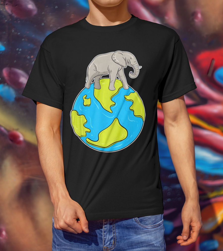 Celebrate Every Day Earth Elephant T-Shirt