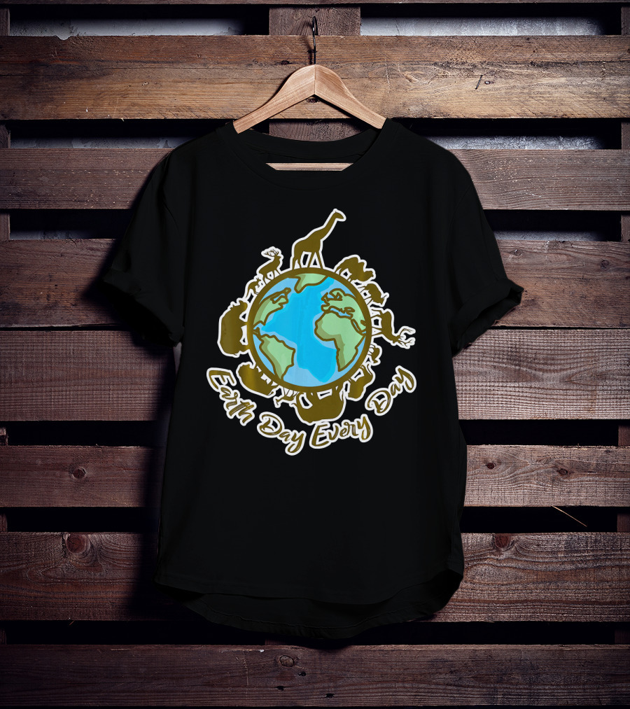 Earth Day Every Day With Animal World T-Shirt