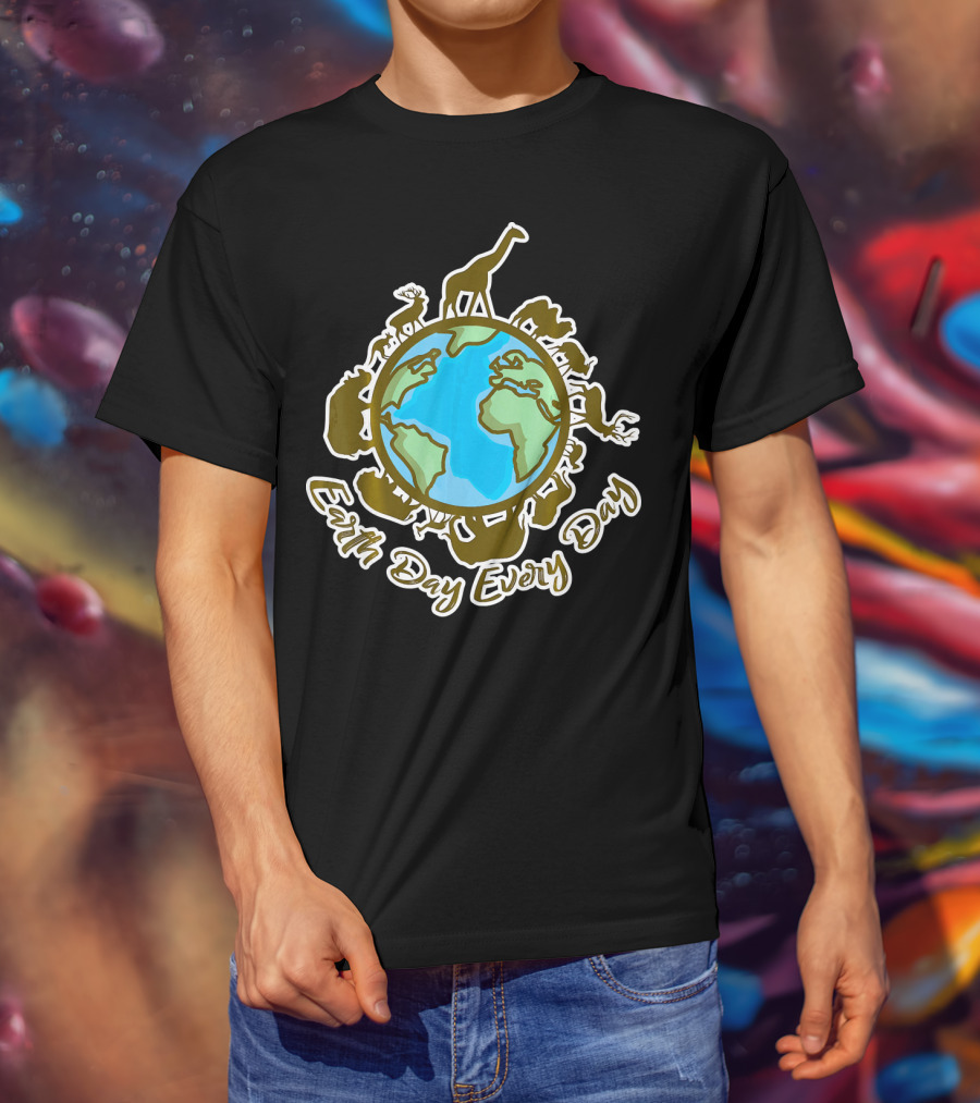 Earth Day Every Day With Animal World T-Shirt