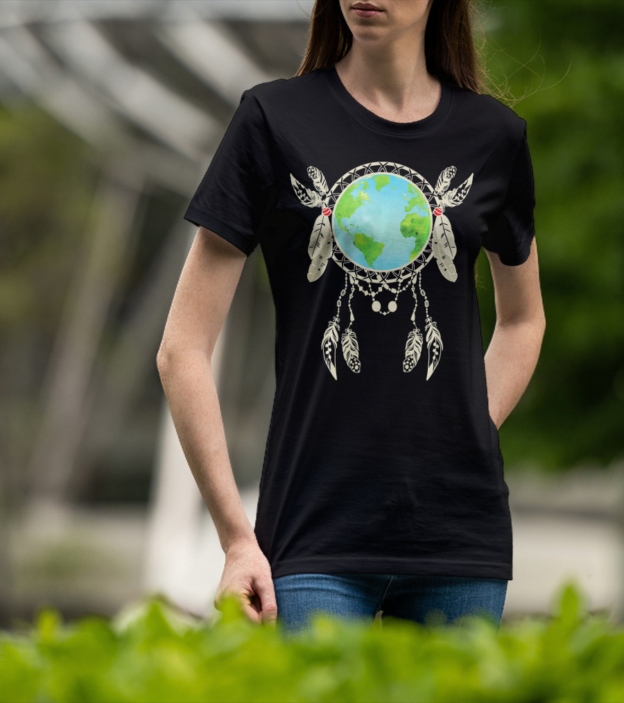 Earth Dreamcatcher Global Celebration Earth Day T-Shirt