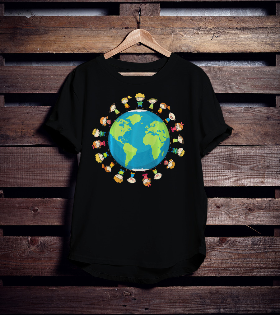 Kids Around The World Global Unity Climate Awareness T-Shirt