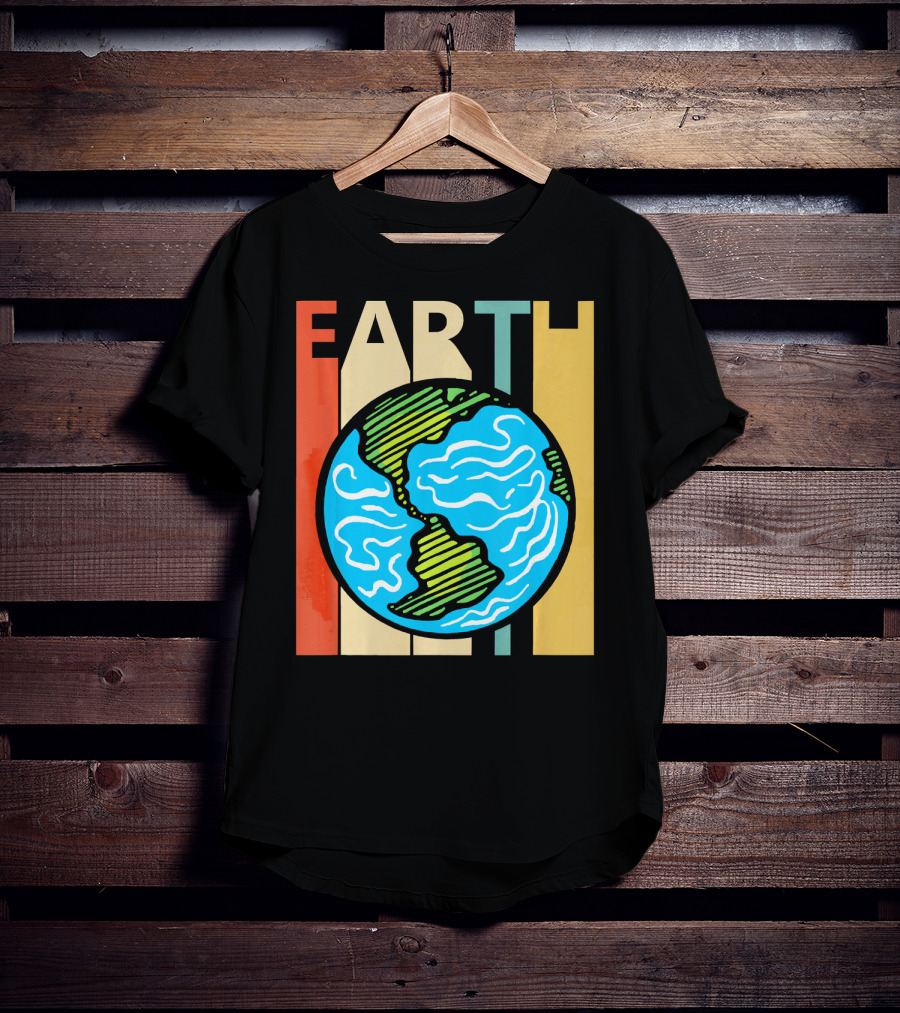 Earth Vintage Retro Planet Earth Astronomy T-Shirt