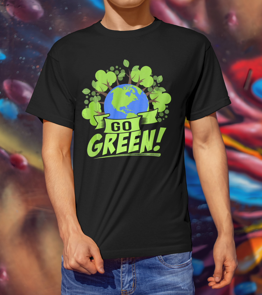 Go Green Earth Day Save Recycling T-Shirt