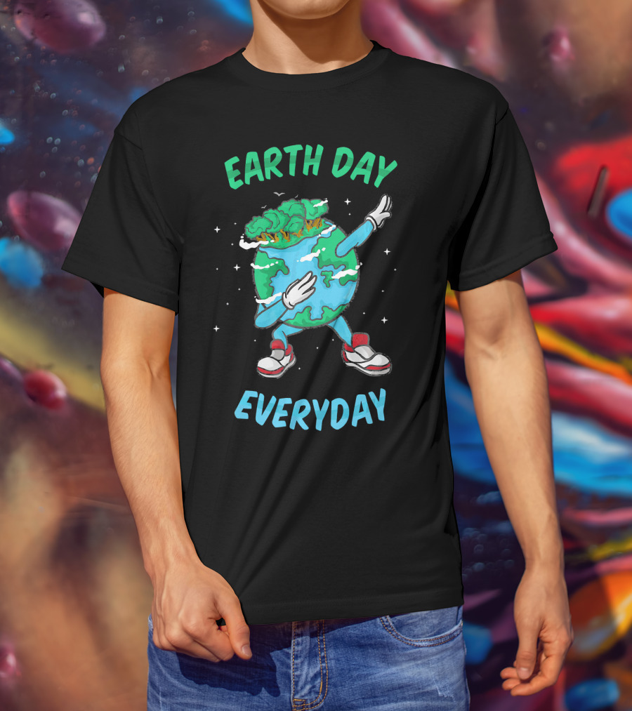 Earth Day Everyday Dabbing World Environ Planet Dance T-Shirt