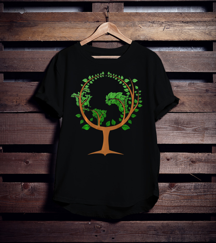 Happy Earth Day Save Earth Tree Globe T-Shirt
