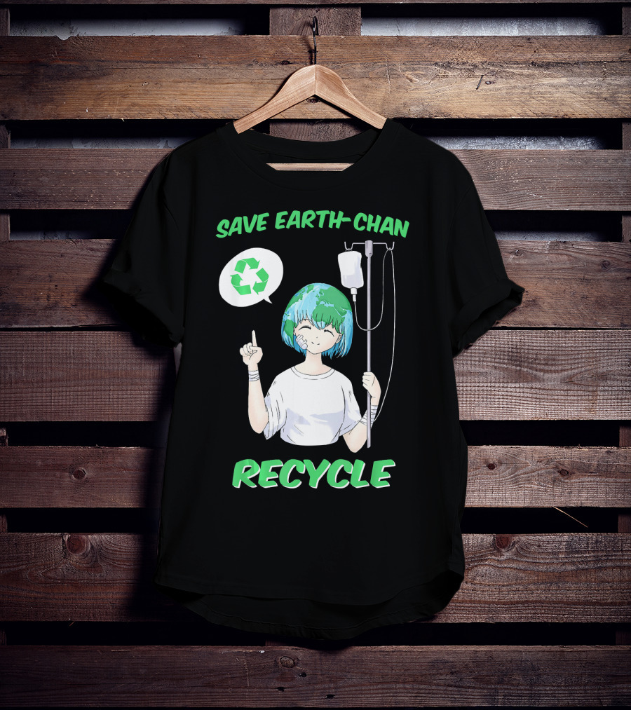 Save Earth-chan Recycle Earth Day T-Shirt