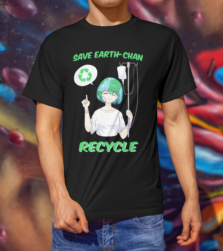 Save Earth-chan Recycle Earth Day T-Shirt