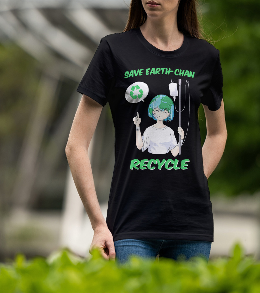 Save Earth-chan Recycle Earth Day T-Shirt