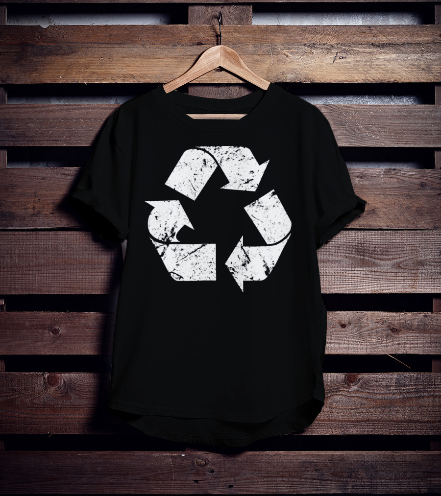 Earth Day Vintage White Recycle T-Shirt
