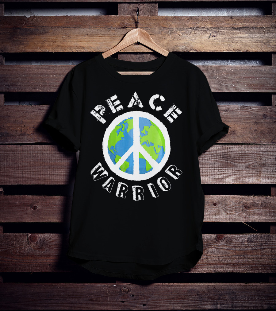 Peace Warrior Earth World Peace T-Shirt