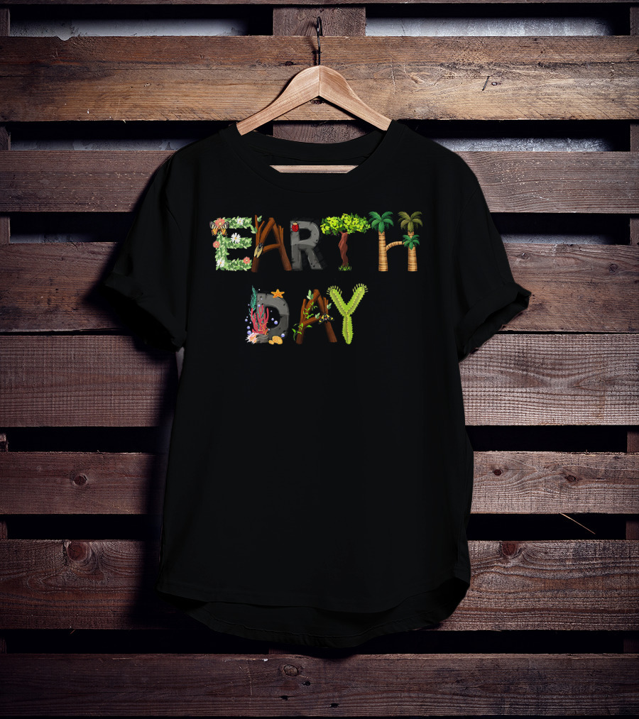 Earth Day Kids Women Nature Elements Eco T-Shirt