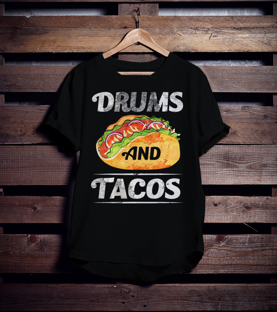 Drums And Tacos Cinco De Mayo Music T-Shirt