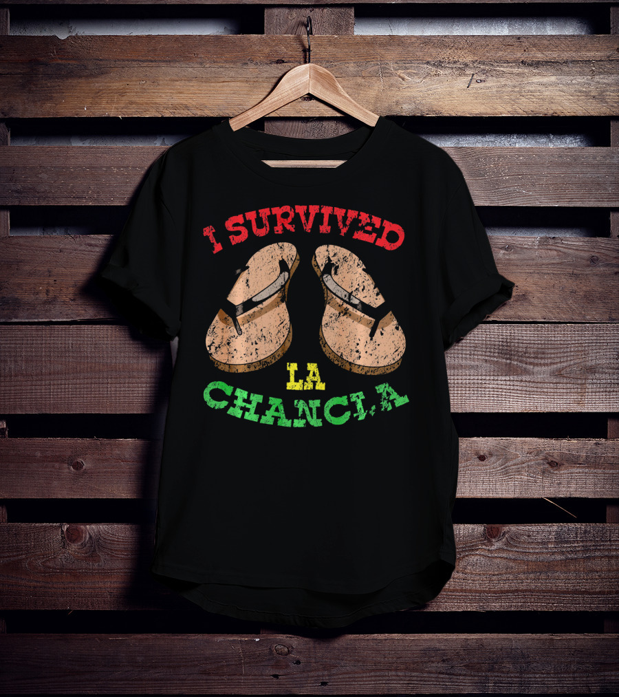 I Survived La Chancla Mexico Cinco Sandals T-Shirt