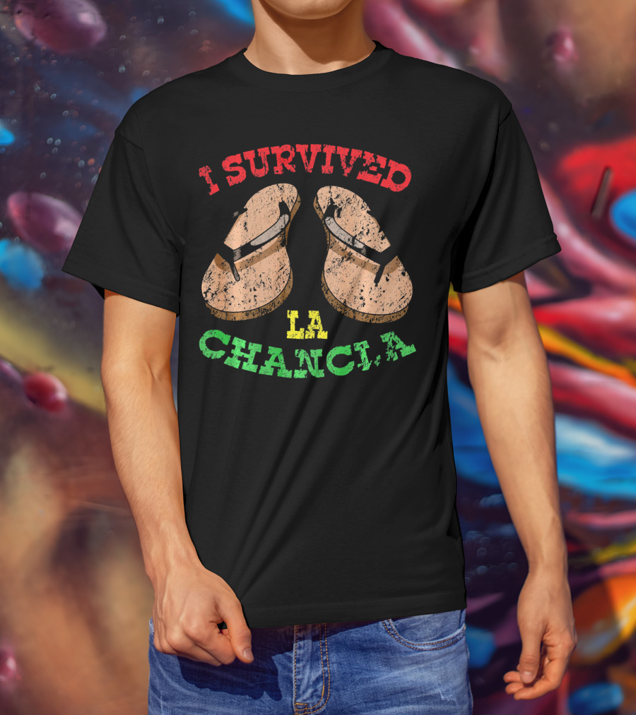 I Survived La Chancla Mexico Cinco Sandals T-Shirt