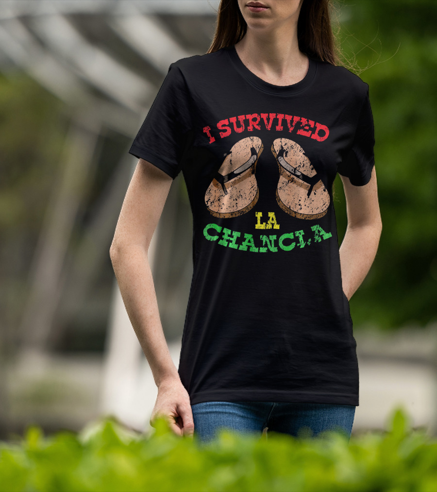 I Survived La Chancla Mexico Cinco Sandals T-Shirt