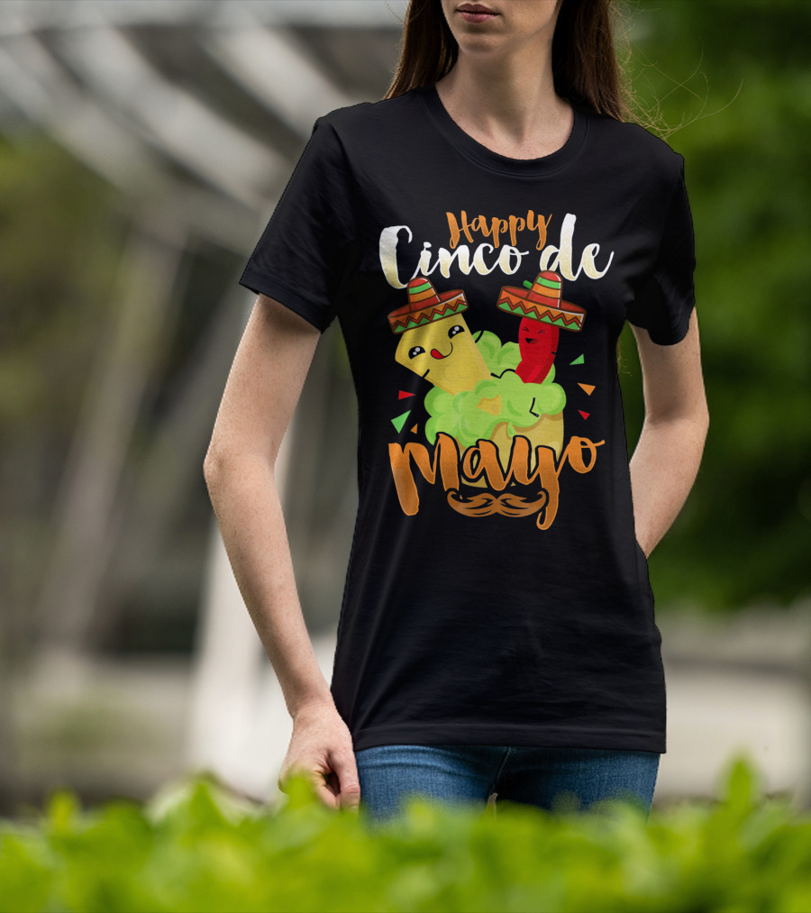 Happy Cinco De Mayo Nacho Guacamole Cinco De Mayo T-Shirt