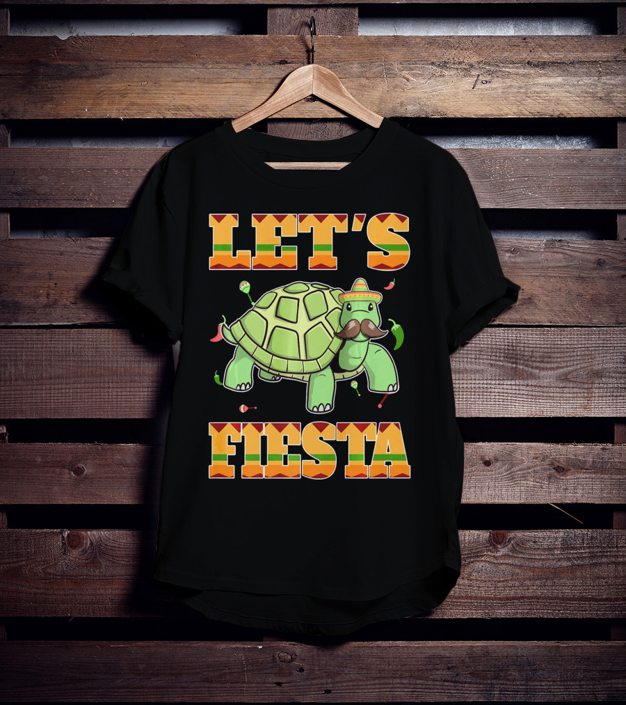 Let's Fiesta Turtle Cinco De Mayo Mexican T-Shirt