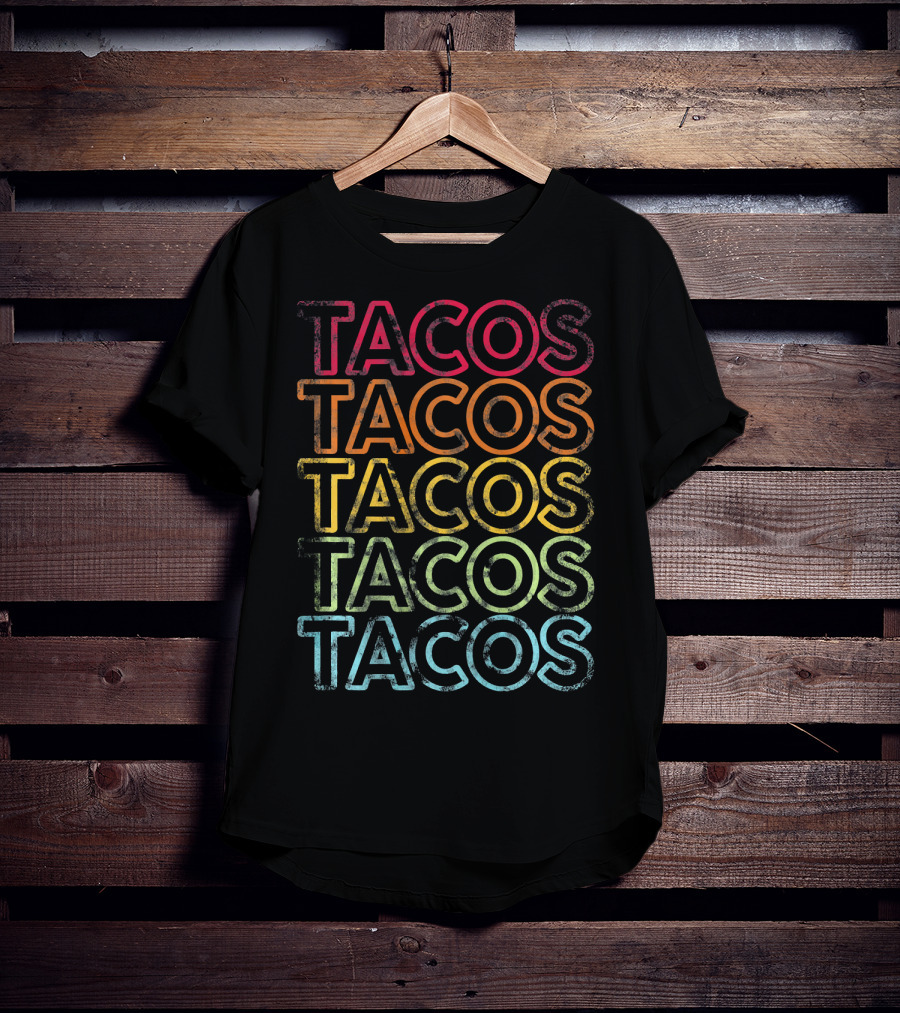Tacos Vintage Retro Cinco De Mayo T-Shirt