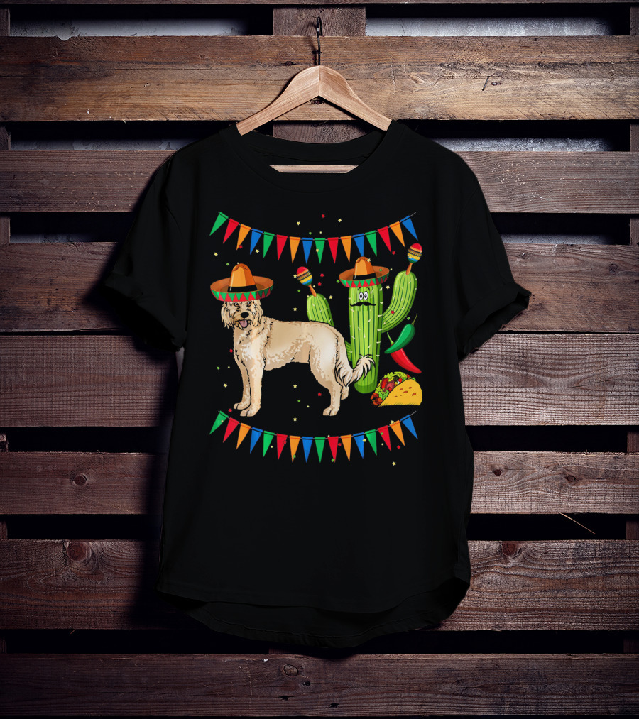Sombrero Cockapoo Dog Mexico Cinco De Mayo Fiesta Cactus Taco Party T-Shirt